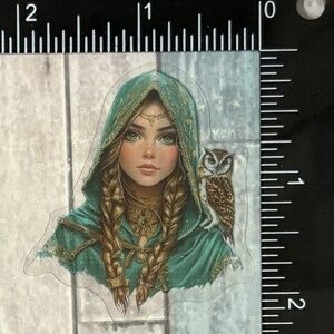 🌀10/$10🌀 Translucent Forest Witch Waterproof Vinyl Sticker Decal